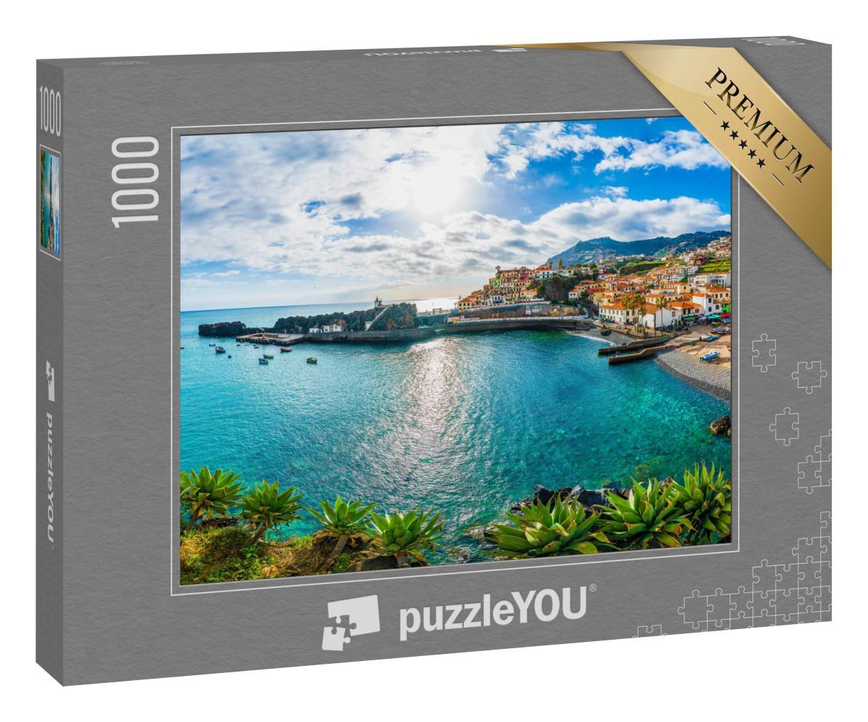 Puzzle 1000 Teile „Camara de Lobos, Hafen und Fischerdorf, Madeira, Portugal“