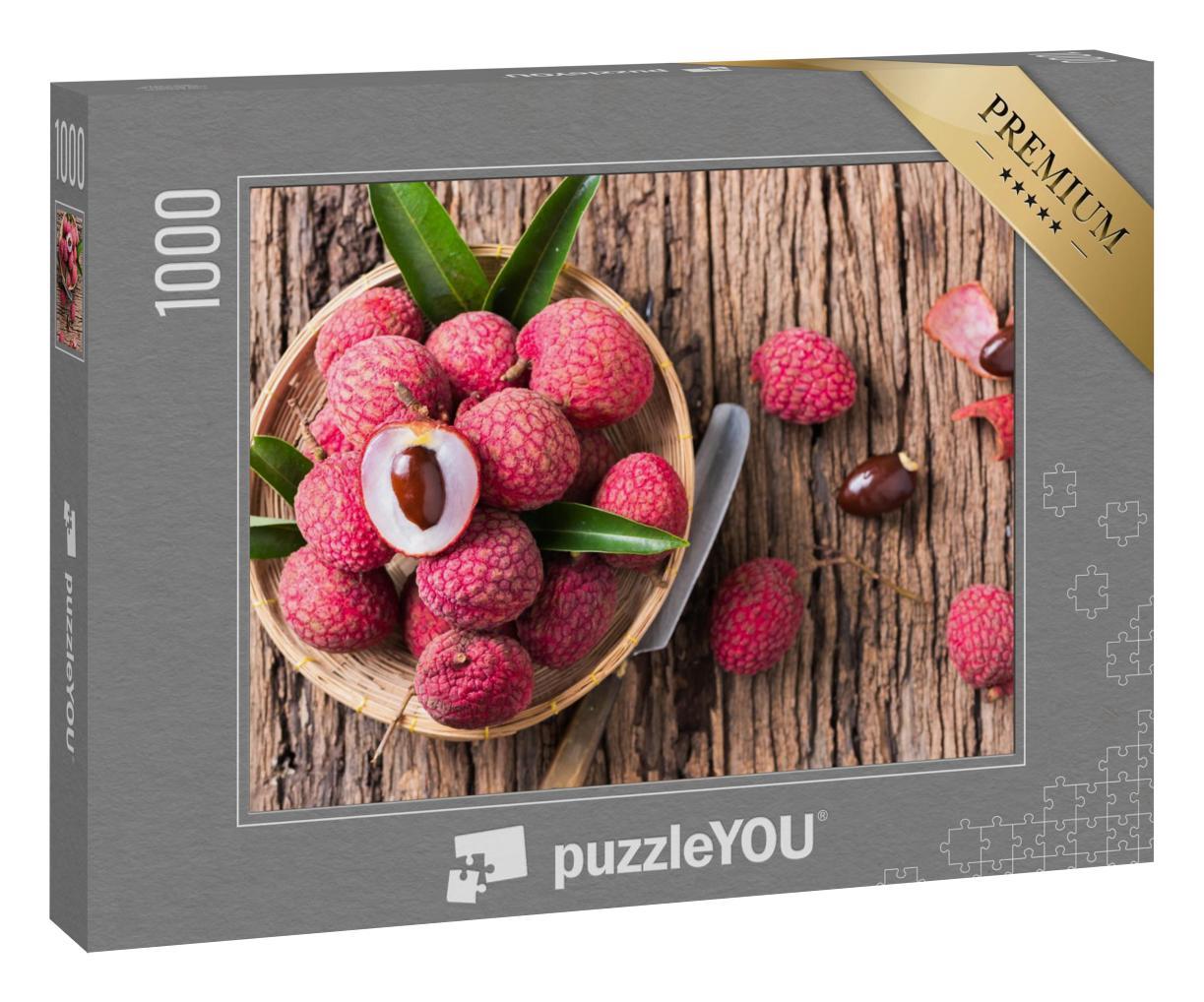 Puzzle 1000 Teile „Bio-Litschi-Frucht“