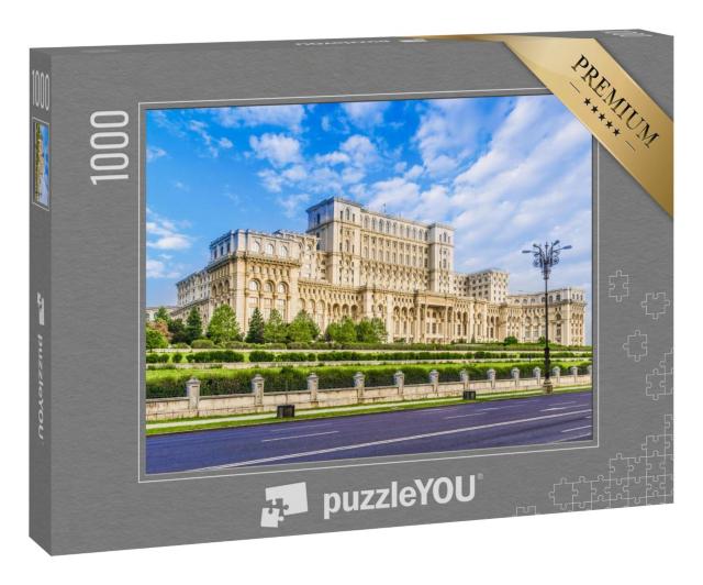 Puzzle 1000 Teile „Prächtiger Palaments-Parlast in Bukarest, Rumänien“