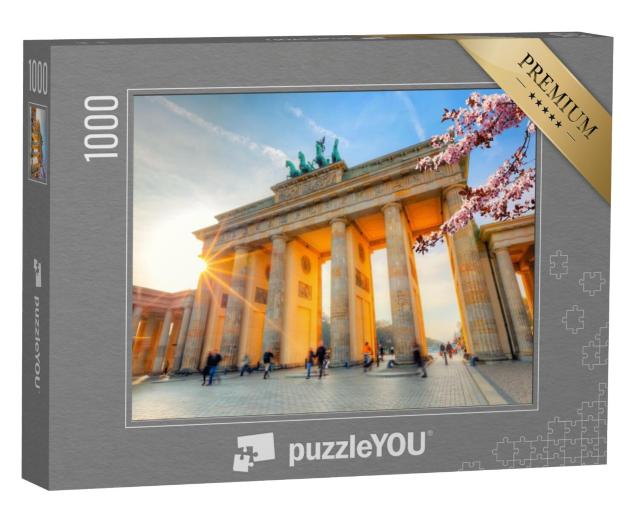 Puzzel 1000 stukjes „Brandenburger Tor in de lente, Berlijn“