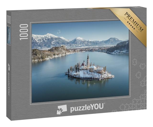 Puzzle „Insel Bled im See in Slowenien“
