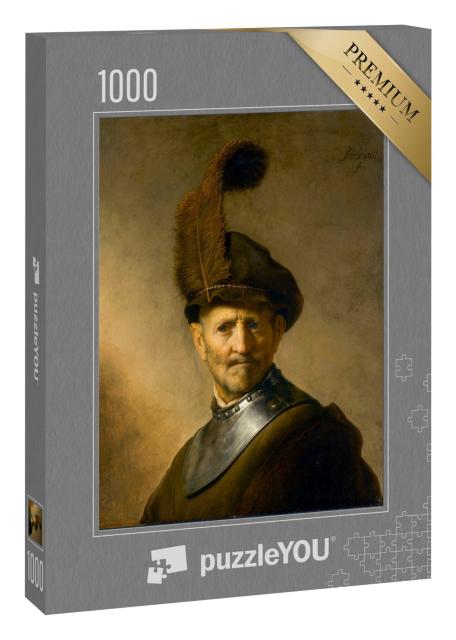 Puzzle 1000 Teile „Rembrandt - Ein alter Mann in Militärtracht“