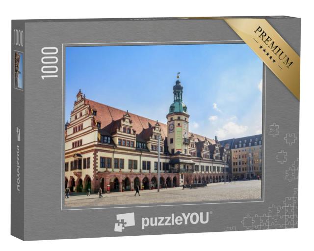 Puzzel 1000 stukjes „Stadhuis en markt in Leipzig“