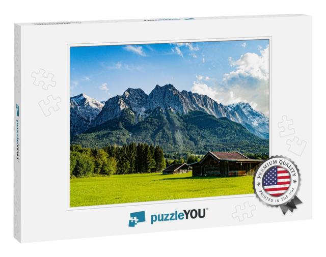 Zugspitze as Seen from Grainau/Garmisch-Partenkirchen on... Jigsaw Puzzle