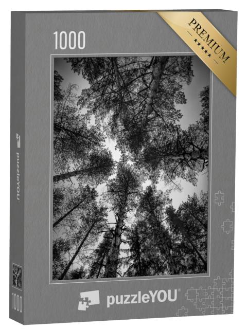 Puzzel 1000 stukjes „Zwart-wit landschapsfoto's“