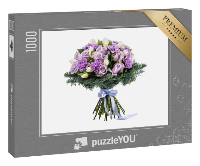 Puzzle 1000 Teile „Bunte Blumen als Geschenk“