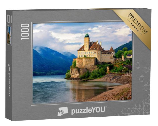 Puzzel 1000 stukjes „Kasteel Schonbuhel op een rots aan de Donau“