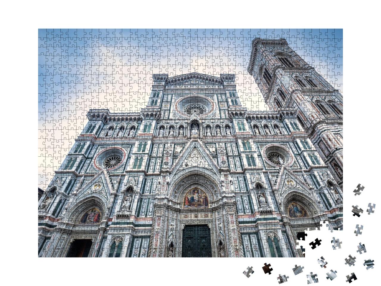 Puzzle 1000 Teile „Kathedrale Santa Maria del Fiore auf der Piazza del Duomo in Florenz“
