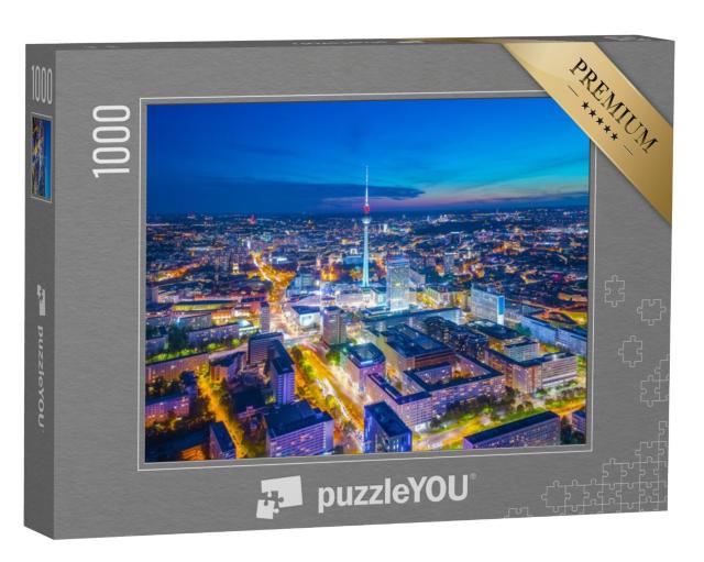 Puzzel 1000 stukjes „Berlijn bij nacht“