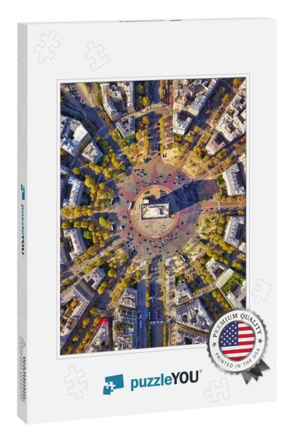 Aerial of Arc De Triumph... Jigsaw Puzzle