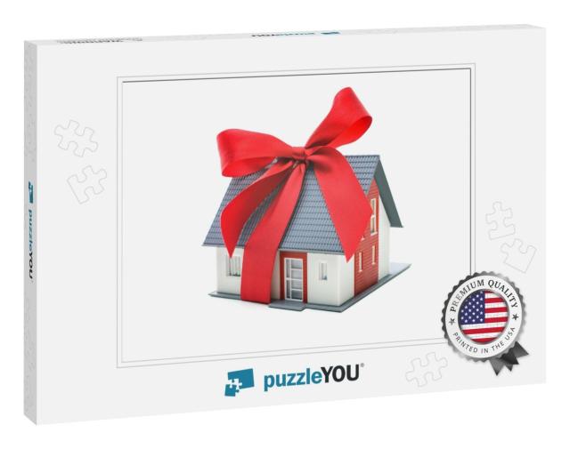 Real Estate Concept. House Architectural Model Wit... Jigsaw Puzzle