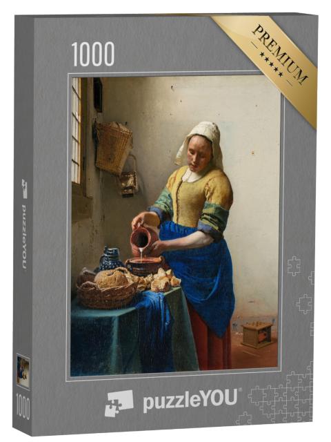 Puzzel 1000 stukjes „Johannes Vermeer - Het melkmeisje“