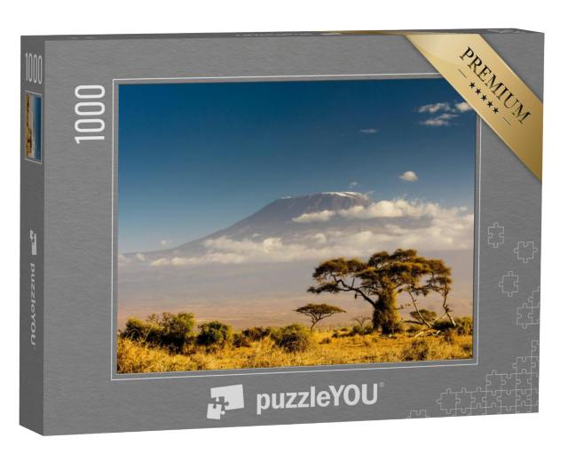 Puzzel 1000 stukjes „Uitzicht op de Kilimanjaro, Tanzania“