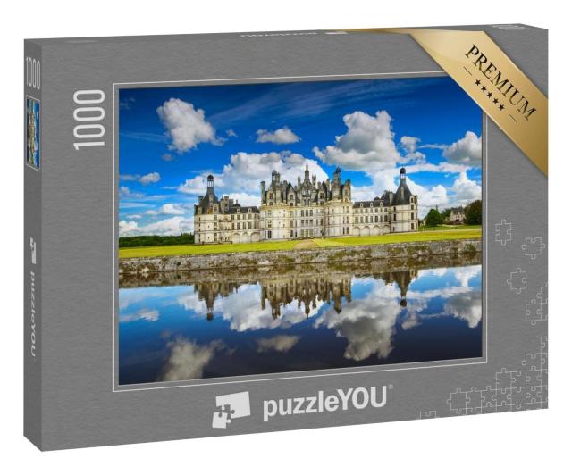 Puzzle 1000 Teile „Chateau de Chambord: Schloss im Loire-Tal, Frankreich“