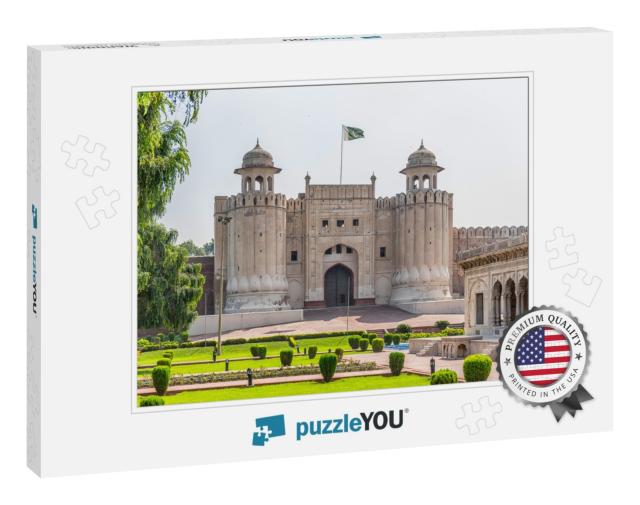 Panorama of Lahore Fort Alemgiri Gate Which is a UNESCO W... Jigsaw Puzzle