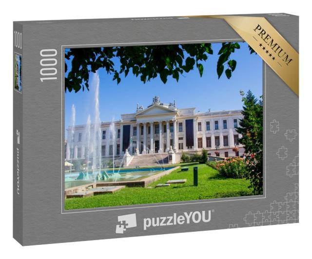 Puzzle 1000 Teile „Der schöne blühende Rosengarten von Szeged, Ungarn“