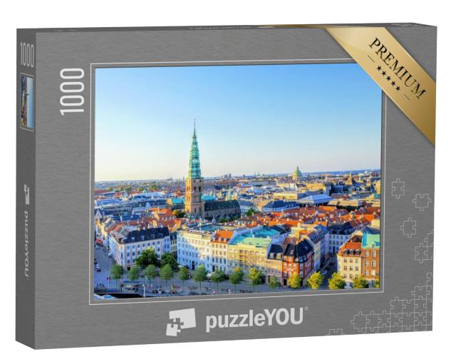 Puzzel 1000 stukjes „Landschap van Kopenhagen, Denemarken“