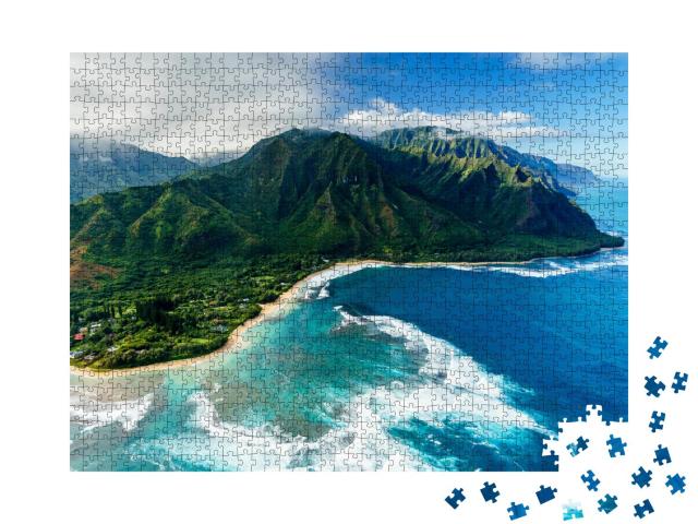 Puzzle 1000 Teile „Wilde Napali-Küste auf Kauai, Hawaii“
