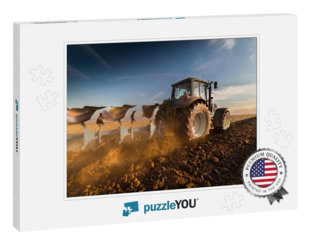 Tractor Plowing Fields -Preparing Land for Sowing... Jigsaw Puzzle