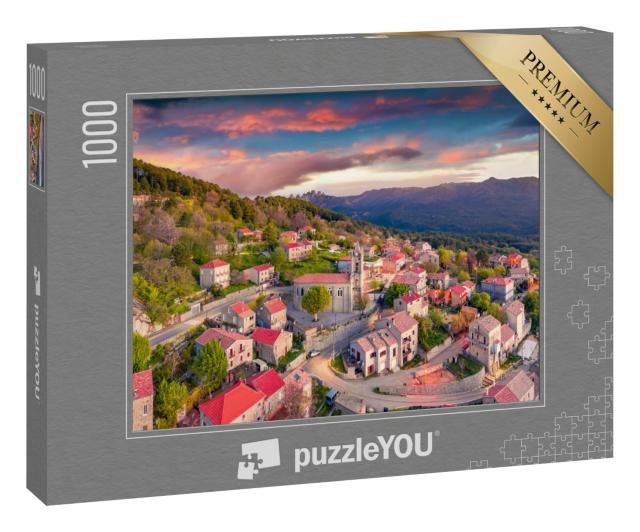 Puzzle 1000 Teile „Morgenansicht der Insel Korsika, Frankreich, Europa“