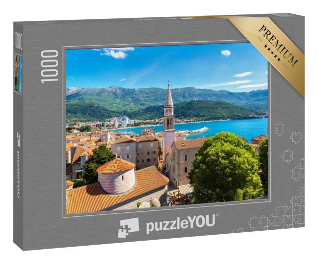 Puzzle 1000 Teile „Wunderschöne Altstadt von Budva, Montenegro“