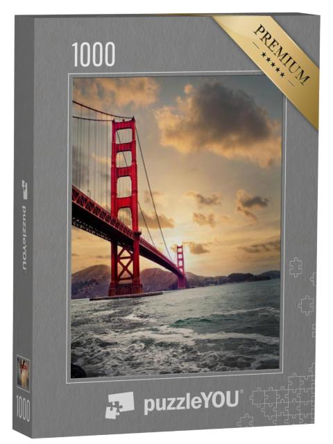 Puzzel 1000 stukjes „Golden Gate Bridge: zonsondergang“