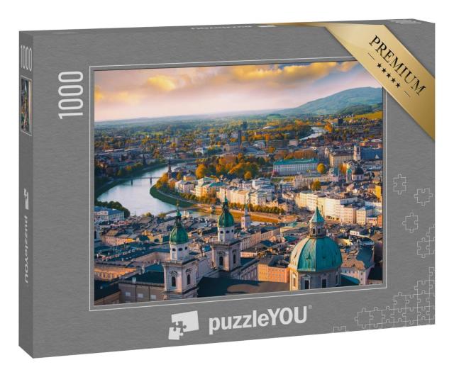 Puzzle 1000 Teile „Herbstlicher Blick auf Salzburg, Österreich“