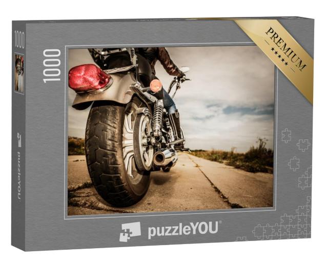 Puzzel 1000 stukjes „Op de motor, kort voor vertrek“