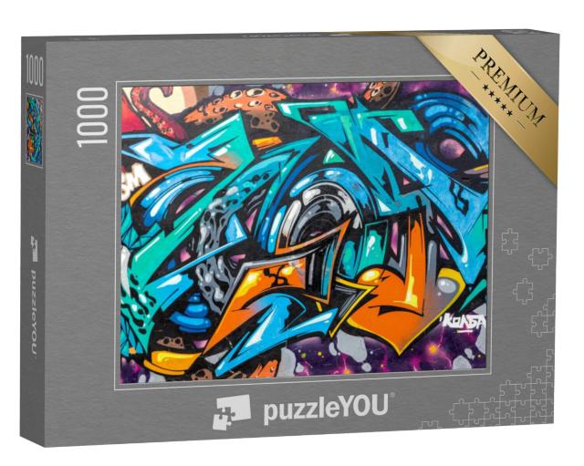 Puzzel 1000 stukjes „Abstracte straatkunst graffitistijl“