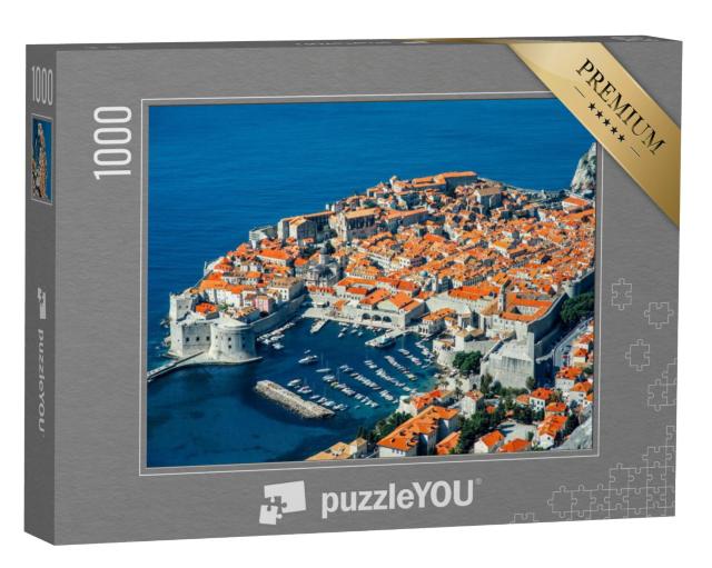 Puzzel 1000 stukjes „Dubrovnik van bovenaf, Kroatië“