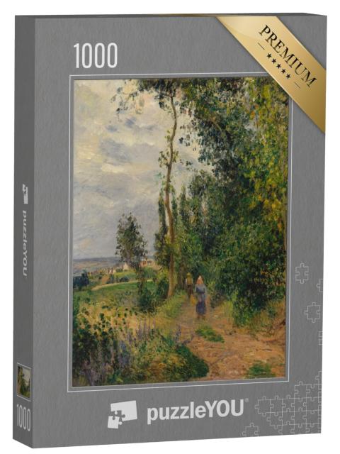 Puzzel 1000 stukjes „Camille Pissarro - Côte des Grouettes, bij Pontoise“