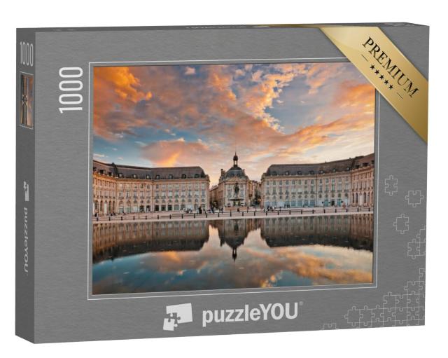 Puzzel 1000 stukjes „Place de la Bourse in Bordeaux, Frankrijk“