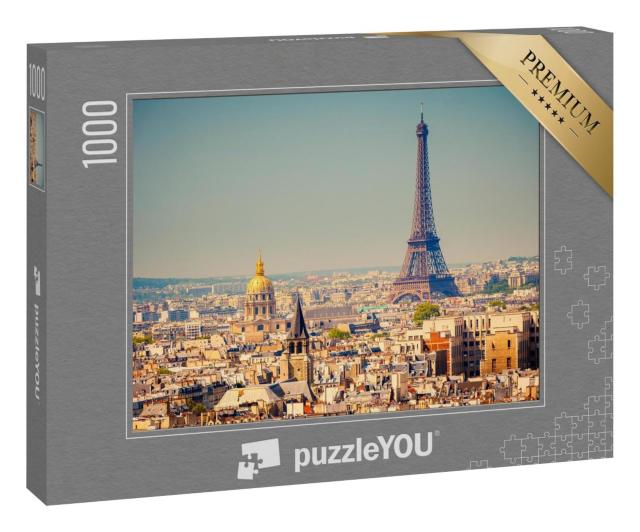 Puzzle 1000 Teile „Blick auf den Eiffelturm, Paris, Frankreich“