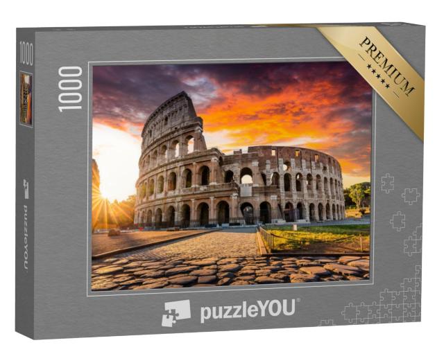 Puzzel 1000 stukjes „Colosseum of Colosseum bij zonsopgang, Rome“