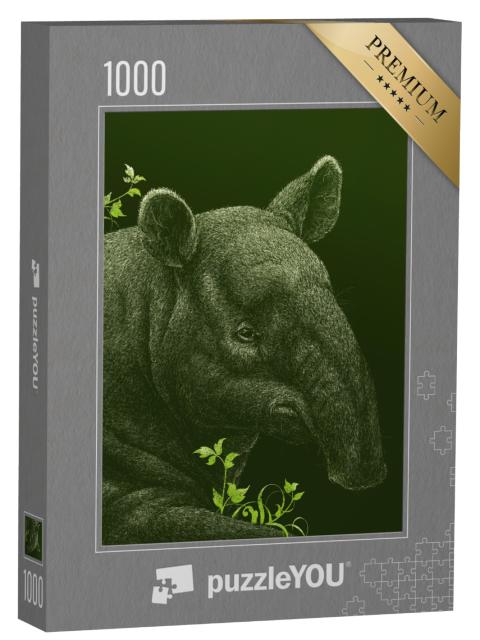 Puzzel 1000 stukjes „Tapir“