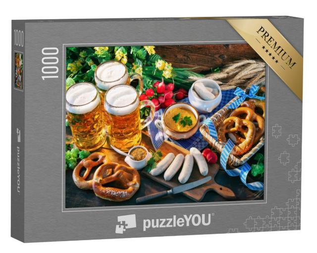 Puzzel 1000 stukjes „Beierse snack“