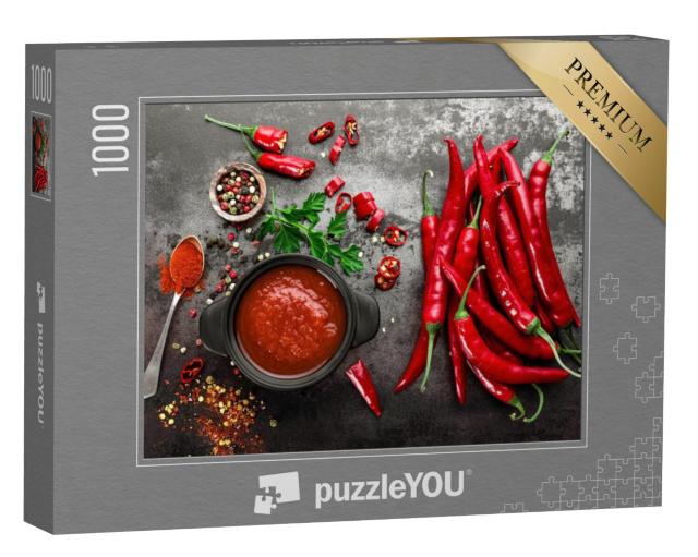 Puzzel 1000 stukjes „Hete chilisaus, ketchup“