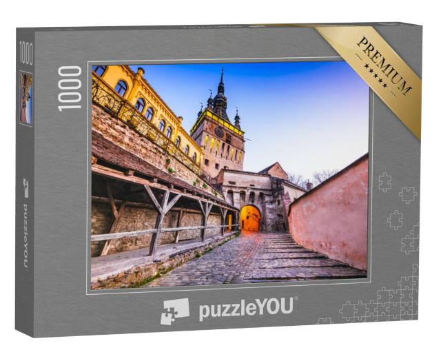 Puzzel 1000 stukjes „Sighisoara, Roemenië: Middeleeuwse vestingstad“