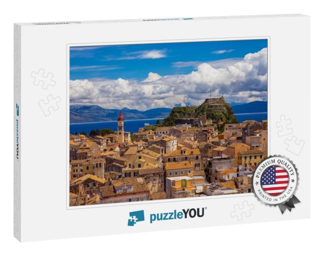 View of Corfu Old Town, Greece... Jigsaw Puzzle