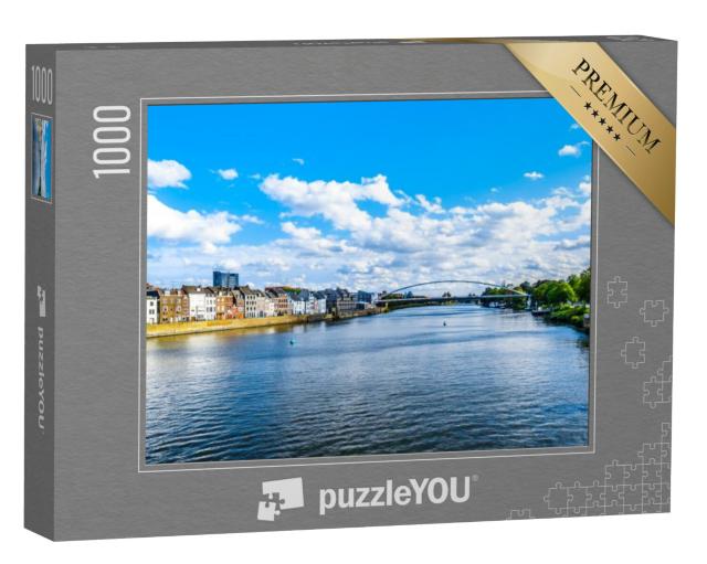 Puzzel 1000 stukjes „De Maas die door de historische stad Maastricht stroomt“