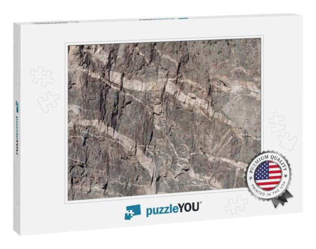 Closeup of Painted Wall in Black Canyon of the Gunnison N... Jigsaw Puzzle
