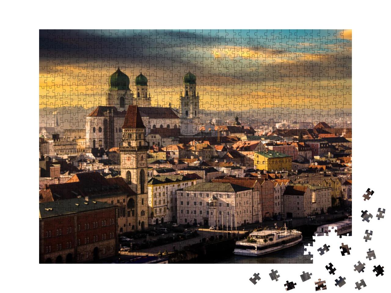 Puzzle 1000 Teile „Passau an der Donau, Deutschland“