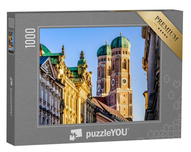 Puzzel 1000 stukjes „Kathedraal van München: Liebfrauenkirche, Beieren, Duitsland“