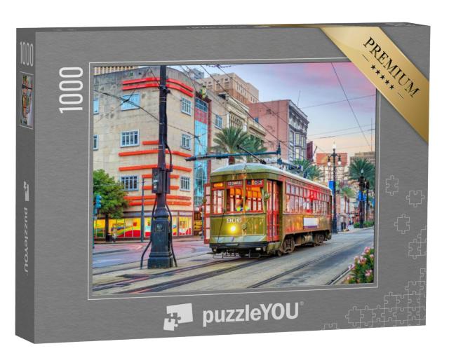 Puzzel 1000 stukjes „Tram in het centrum van New Orleans, VS“