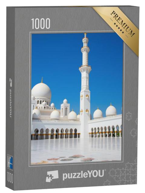 Puzzel 1000 stukjes „Sjeik Zayed Witte Moskee in Abu Dhabi, Verenigde Arabische Emiraten“