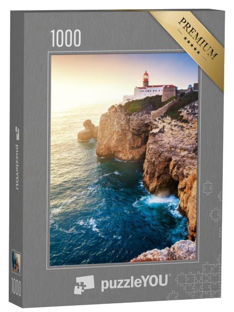 Puzzel 1000 stukjes „Vuurtoren op Kaap St Vincent, het meest zuidwestelijke punt van Europa, Portugal“