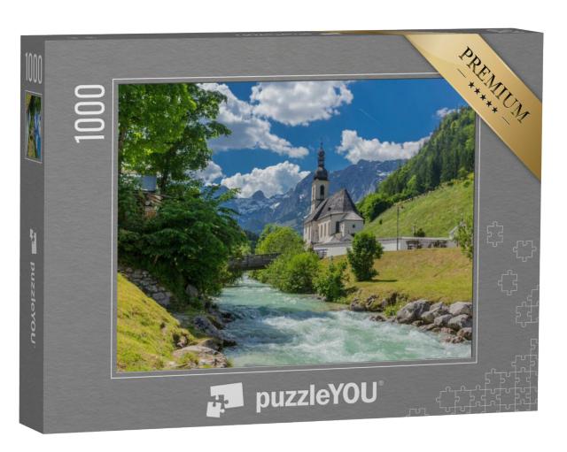 Puzzel 1000 stukjes „Berchtesgaden uitlopers van de Alpen: Ramsau en omgeving“