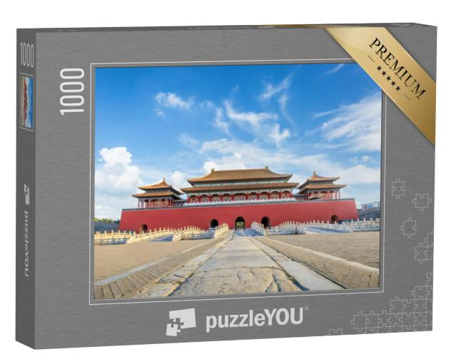 Puzzel 1000 stukjes „De oude koninklijke paleizen van de Verboden Stad, Beijing, China“