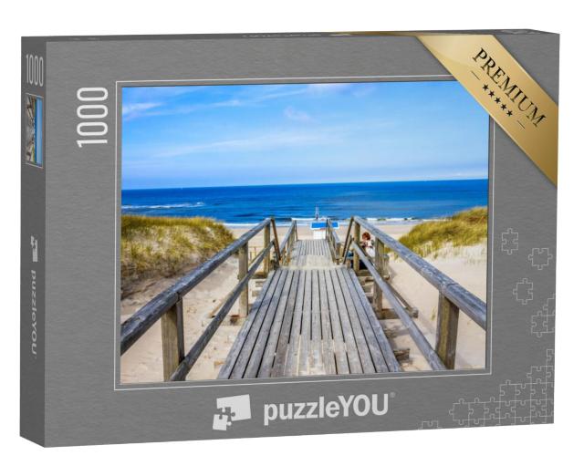 Puzzel 1000 stukjes „De weg naar het strand in Westerland, Sylt“