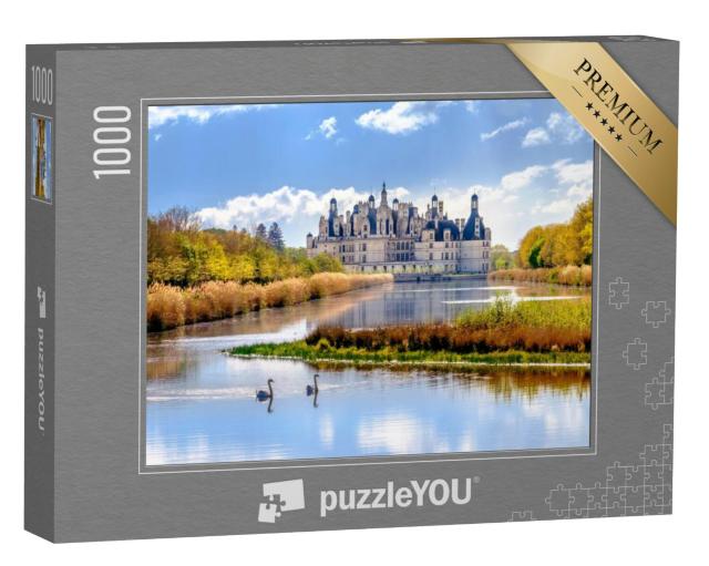 Puzzel 1000 stukjes „Kasteel van Chambord, koninklijk kasteel in de Loirevallei, Frankrijk“